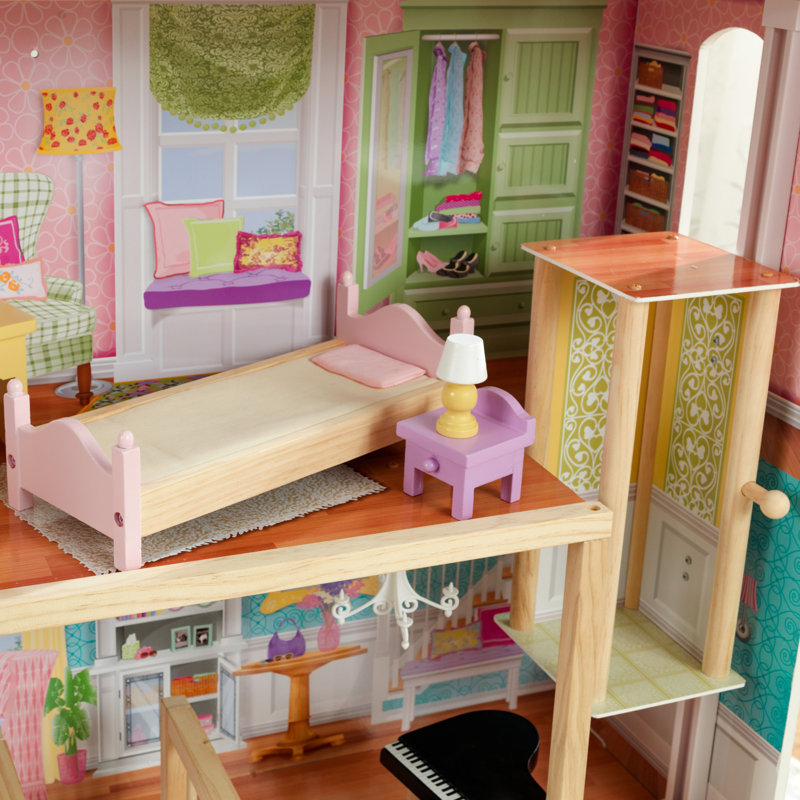 Kidkraft Grand View Mansion Dollhouse with EZ Kraft Assembly